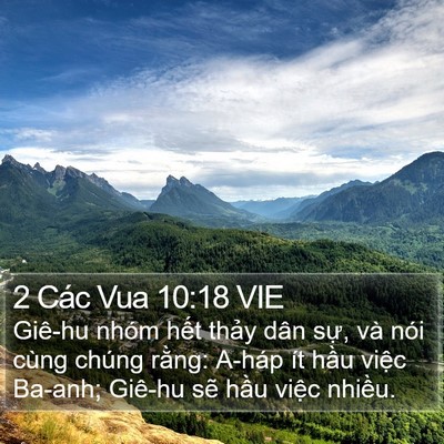 2 Các Vua 10:18 VIE Bible Verse Image