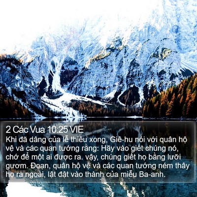 2 Các Vua 10:25 VIE Bible Verse Image