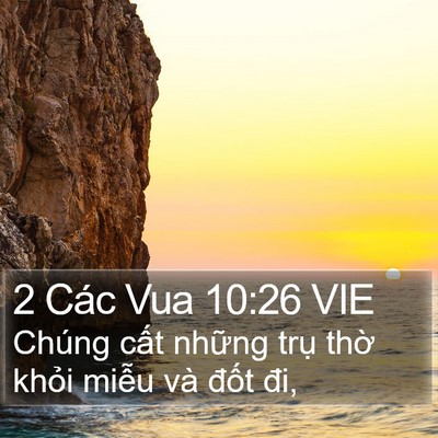 2 Các Vua 10:26 VIE Bible Verse Image