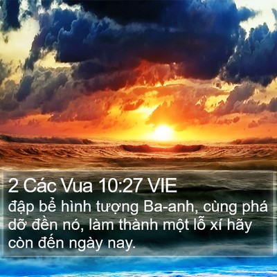 2 Các Vua 10:27 VIE Bible Verse Image