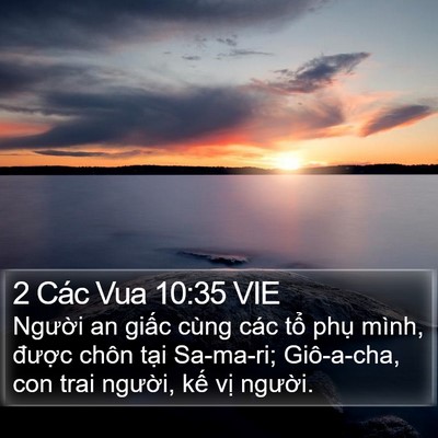 2 Các Vua 10:35 VIE Bible Verse Image