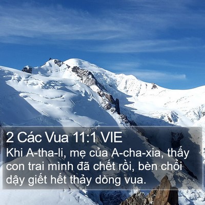 2 Các Vua 11:1 VIE Bible Verse Image