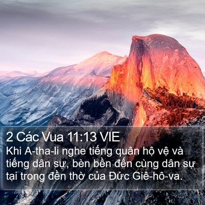 2 Các Vua 11:13 VIE Bible Verse Image