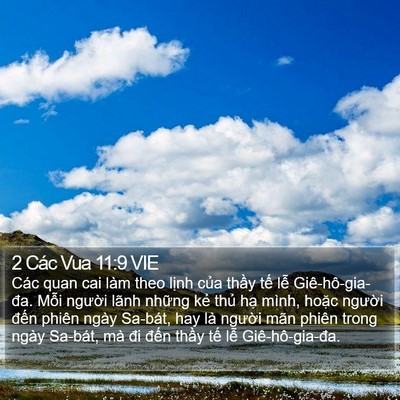 2 Các Vua 11:9 VIE Bible Verse Image