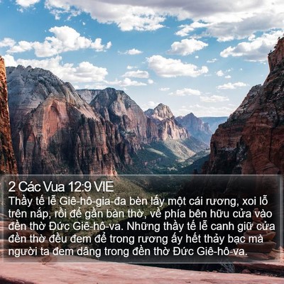 2 Các Vua 12:9 VIE Bible Verse Image