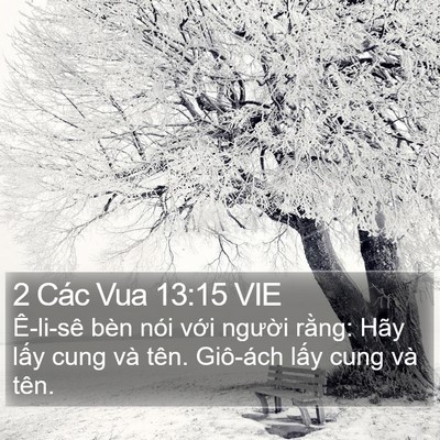 2 Các Vua 13:15 VIE Bible Verse Image