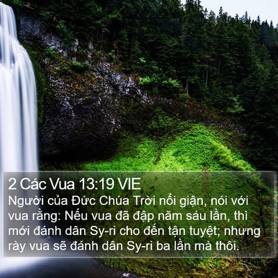 2 Các Vua 13:19 VIE Bible Verse Image