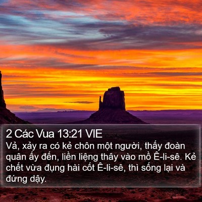 2 Các Vua 13:21 VIE Bible Verse Image