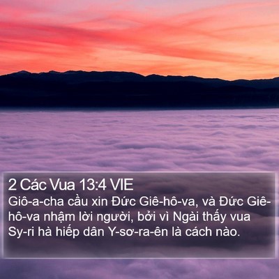 2 Các Vua 13:4 VIE Bible Verse Image