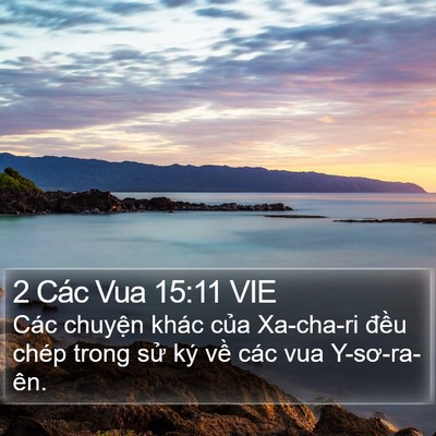 2 Các Vua 15:11 VIE Bible Verse Image
