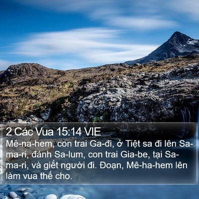 2 Các Vua 15:14 VIE Bible Verse Image