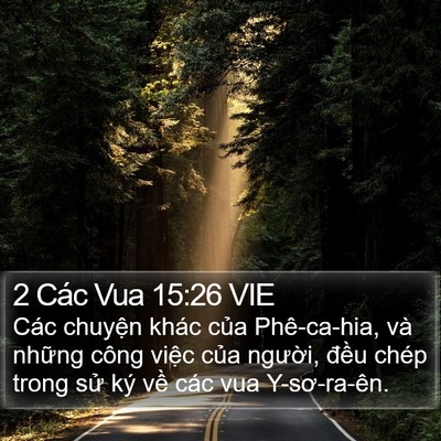 2 Các Vua 15:26 VIE Bible Verse Image