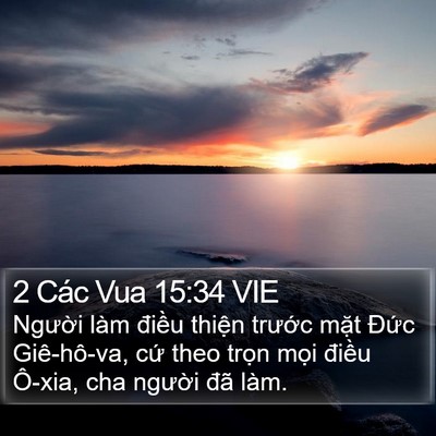 2 Các Vua 15:34 VIE Bible Verse Image