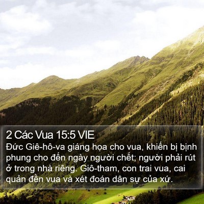2 Các Vua 15:5 VIE Bible Verse Image