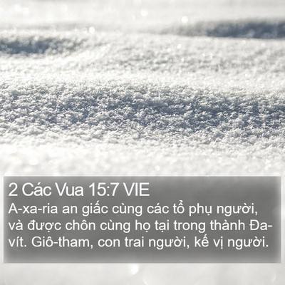 2 Các Vua 15:7 VIE Bible Verse Image