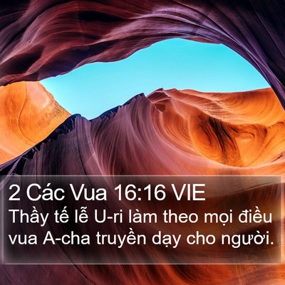 2 Các Vua 16:16 VIE Bible Verse Image