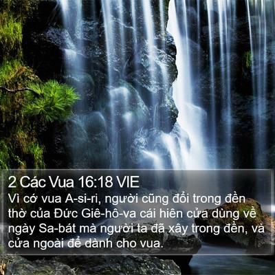 2 Các Vua 16:18 VIE Bible Verse Image