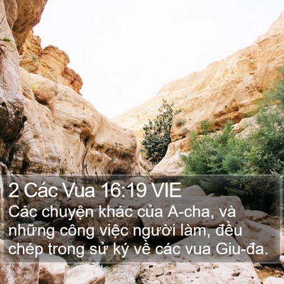 2 Các Vua 16:19 VIE Bible Verse Image