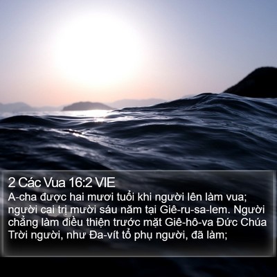 2 Các Vua 16:2 VIE Bible Verse Image
