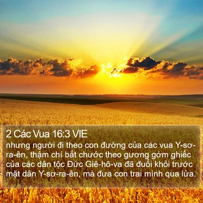2 Các Vua 16:3 VIE Bible Verse Image