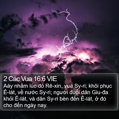 2 Các Vua 16:6 VIE Bible Verse Image