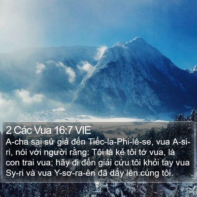 2 Các Vua 16:7 VIE Bible Verse Image