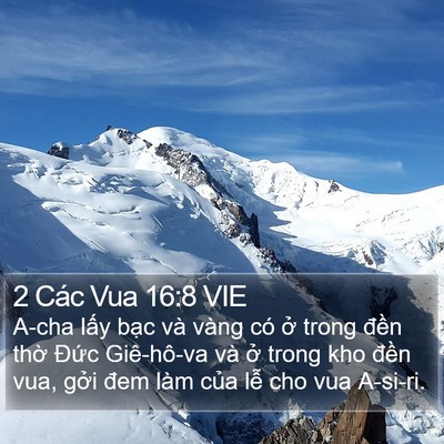 2 Các Vua 16:8 VIE Bible Verse Image
