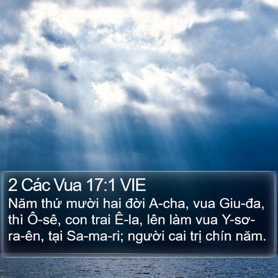 2 Các Vua 17:1 VIE Bible Verse Image
