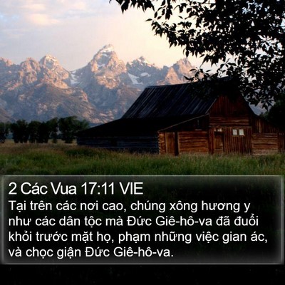 2 Các Vua 17:11 VIE Bible Verse Image