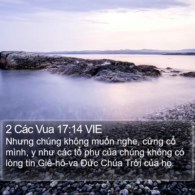 2 Các Vua 17:14 VIE Bible Verse Image