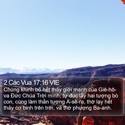 2 Các Vua 17:16 VIE Bible Verse Image
