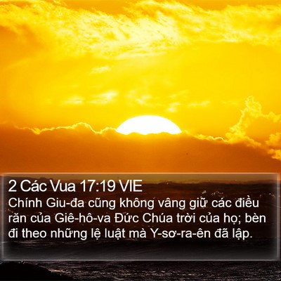 2 Các Vua 17:19 VIE Bible Verse Image