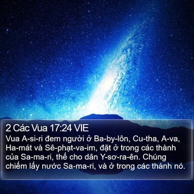 2 Các Vua 17:24 VIE Bible Verse Image