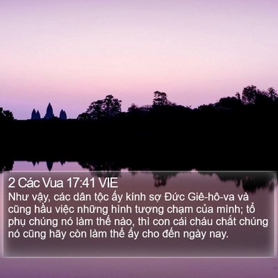 2 Các Vua 17:41 VIE Bible Verse Image