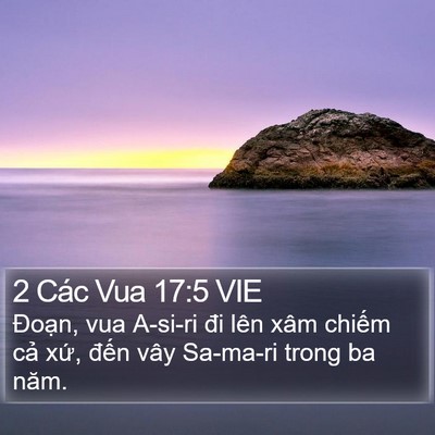 2 Các Vua 17:5 VIE Bible Verse Image