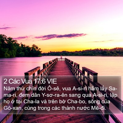 2 Các Vua 17:6 VIE Bible Verse Image