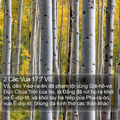 2 Các Vua 17:7 VIE Bible Verse Image