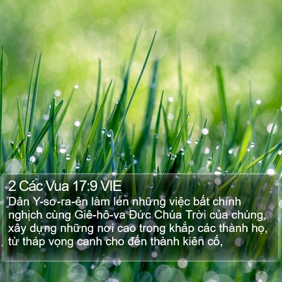 2 Các Vua 17:9 VIE Bible Verse Image
