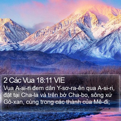 2 Các Vua 18:11 VIE Bible Verse Image
