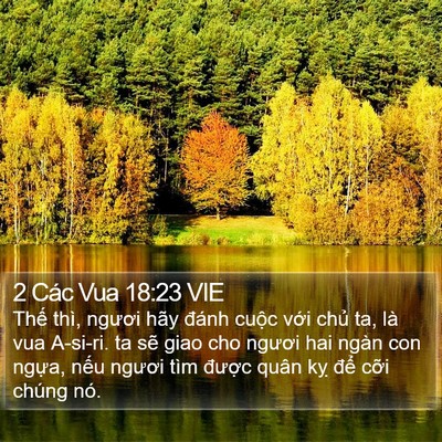 2 Các Vua 18:23 VIE Bible Verse Image