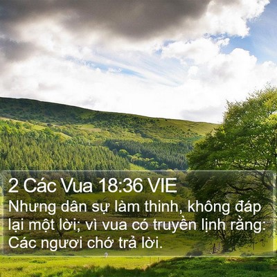 2 Các Vua 18:36 VIE Bible Verse Image