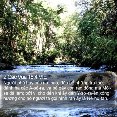 2 Các Vua 18:4 VIE Bible Verse Image