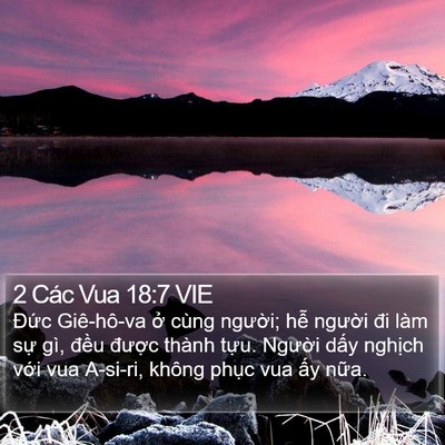 2 Các Vua 18:7 VIE Bible Verse Image