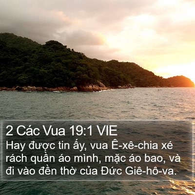 2 Các Vua 19:1 VIE Bible Verse Image