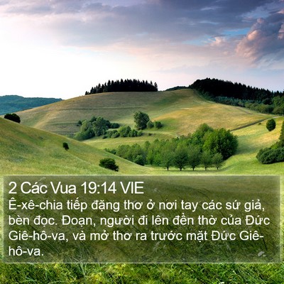 2 Các Vua 19:14 VIE Bible Verse Image