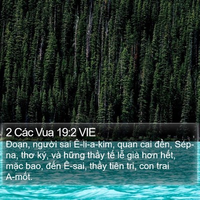 2 Các Vua 19:2 VIE Bible Verse Image