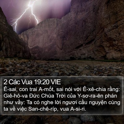 2 Các Vua 19:20 VIE Bible Verse Image