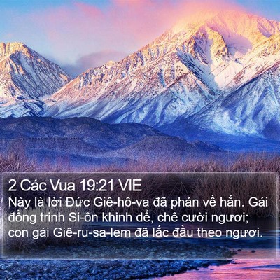2 Các Vua 19:21 VIE Bible Verse Image