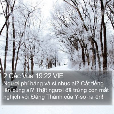 2 Các Vua 19:22 VIE Bible Verse Image