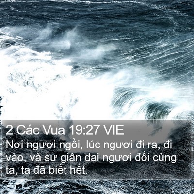 2 Các Vua 19:27 VIE Bible Verse Image
